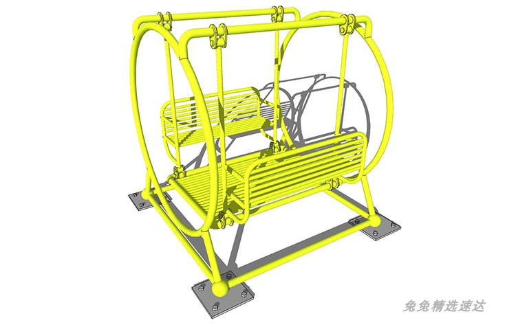 sketchup创意国外景观儿童游乐设施器械乐园运动SU草图大师模型 第13张