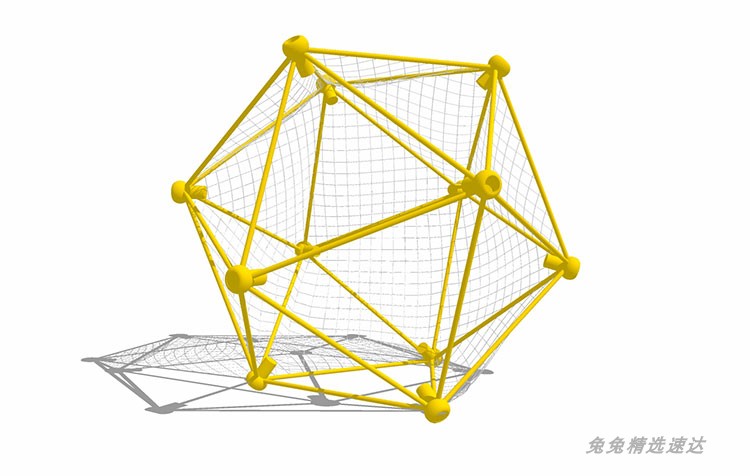 sketchup创意国外景观儿童游乐设施器械乐园运动SU草图大师模型 第15张