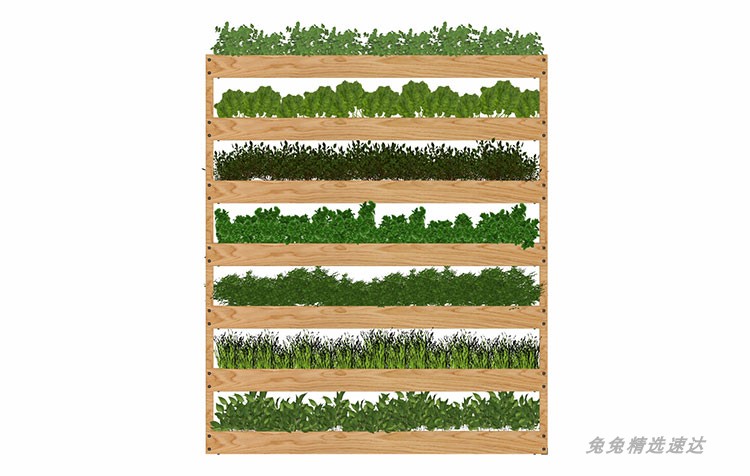 草图大师景观小品绿植物墙花架廊架SU模型库素材现代中式欧式传统 第9张