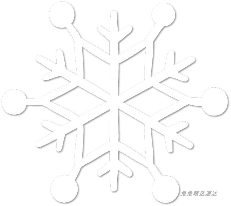 雪花纹理纹路素材EPS矢量PNG透明素材圣诞冬季冬天装饰设计 第10张