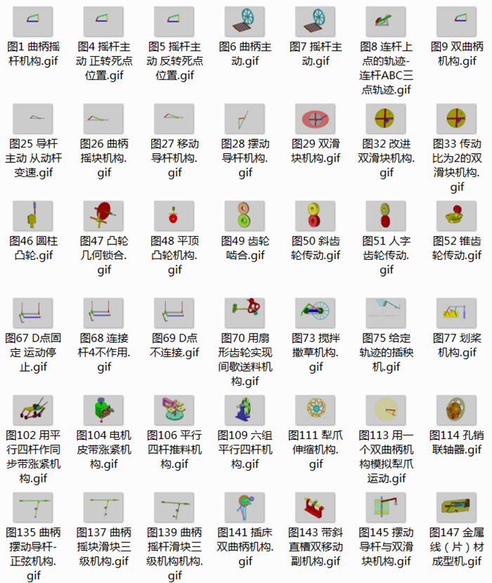 2000个机械结构动态图 自动化设备设计参考设备原理机构演示GIF 第11张