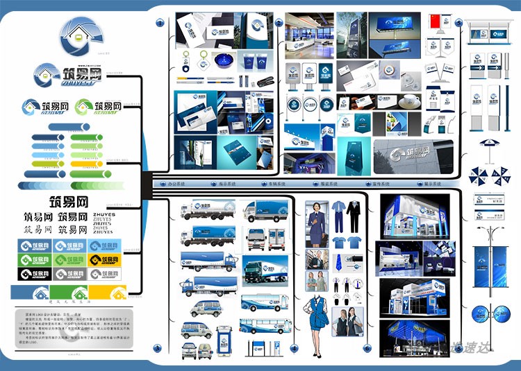 公司企业VI品牌LOGO全套手册毕业作品作业AI/PSD/CDR设计模板素材 第23张