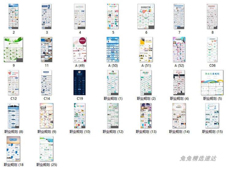 大学生职业生涯规划书Word模板范文就业求职应聘工作计划发展PPT 第17张