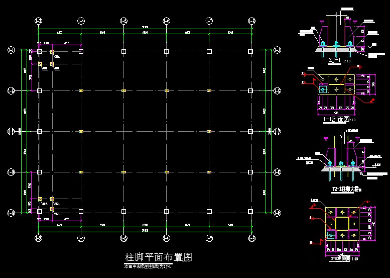 现代大型钢结构阁楼 楼梯cad施工图设计参考资料 第5张