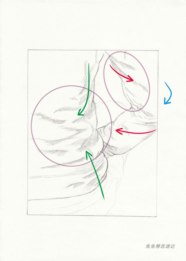CG绘画 衣服褶皱图解 素描漫画插画 手绘设计人体素材原画 线稿 第26张