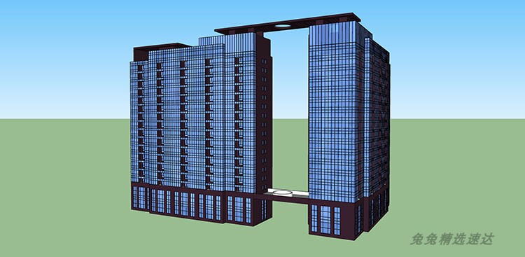 公寓SOHO商住楼SU模型现代LOFT欧式古典酒店sketchup建筑设计素材 第39张