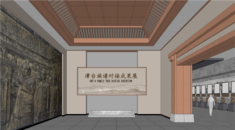 SU模型现代博物馆展厅室内设计场景展览馆su模型源文件草图大师 第9张