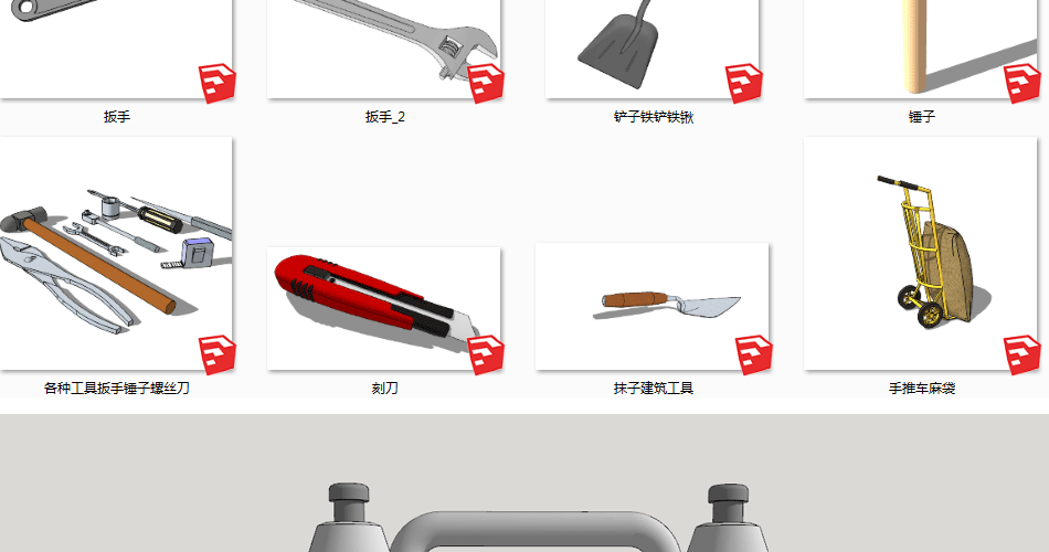 sketchup模型工业机械机器加工化工厂房设备工程车草图大师su模型 第31张