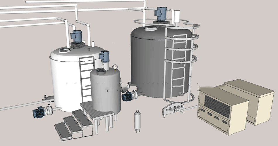 sketchup模型工业机械机器加工化工厂房设备工程车草图大师su模型 第33张