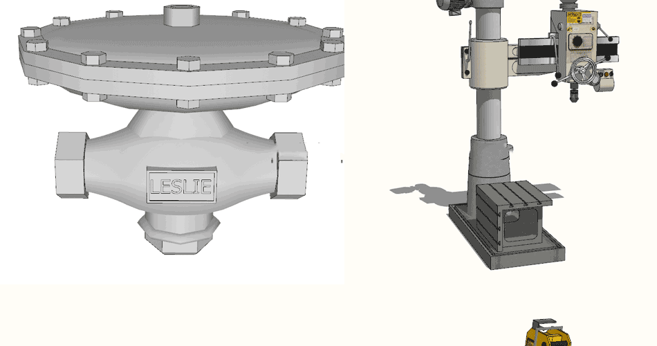 sketchup模型工业机械机器加工化工厂房设备工程车草图大师su模型 第37张