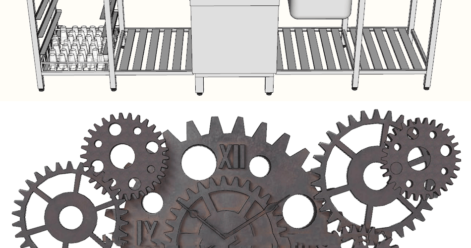 sketchup模型工业机械机器加工化工厂房设备工程车草图大师su模型 第42张