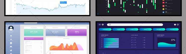 可视化大数据科技网页后台管理图表软件AI界面PSD模版素材源文件 第11张