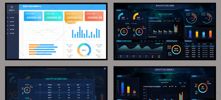 可视化大数据科技网页后台管理图表软件AI界面PSD模版素材源文件 第49张