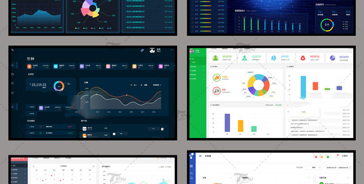 可视化大数据科技网页后台管理图表软件AI界面PSD模版素材源文件 第55张