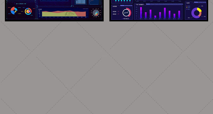 可视化大数据科技网页后台管理图表软件AI界面PSD模版素材源文件 第61张