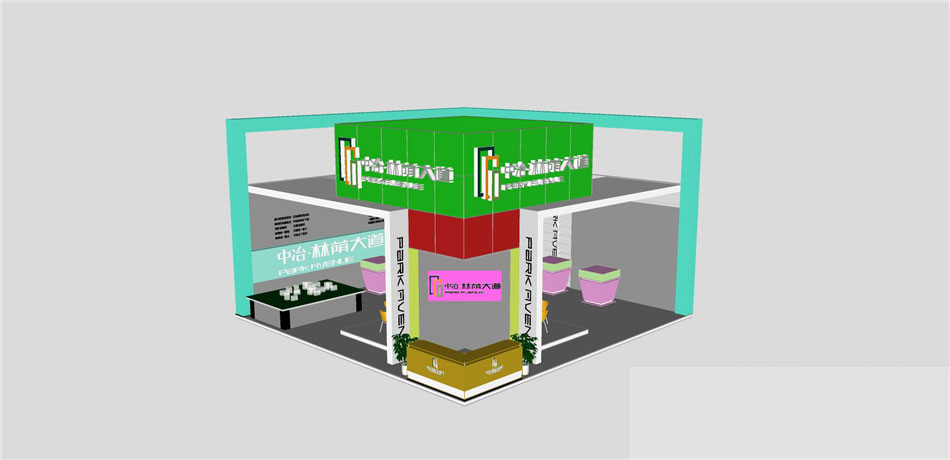 sketchup模型商业展览展厅设计效果图展馆特装搭建草图大师su模型 第10张