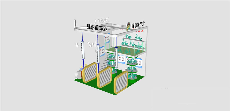 sketchup模型商业展览展厅设计效果图展馆特装搭建草图大师su模型 第43张