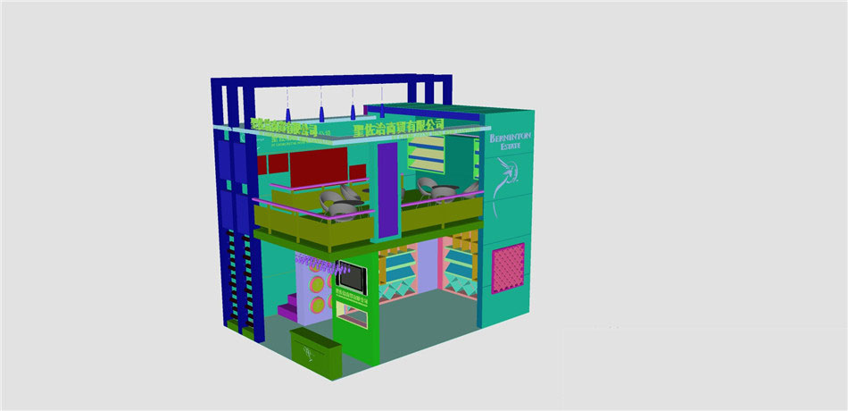 sketchup模型商业展览展厅设计效果图展馆特装搭建草图大师su模型 第59张