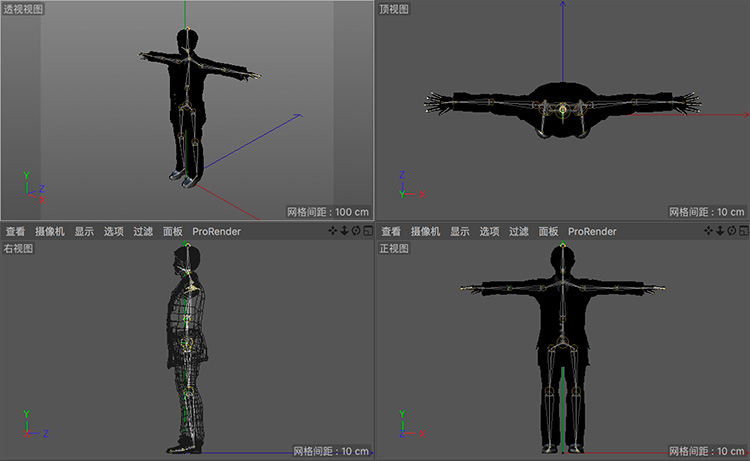 C4D男人女人人物模型合集动画绑定动作3D设计素材参考A953 第3张