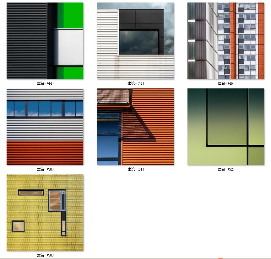 后现代简约北欧风工业风莫兰迪色轻奢建筑摄影装饰画画芯高清素材 第7张