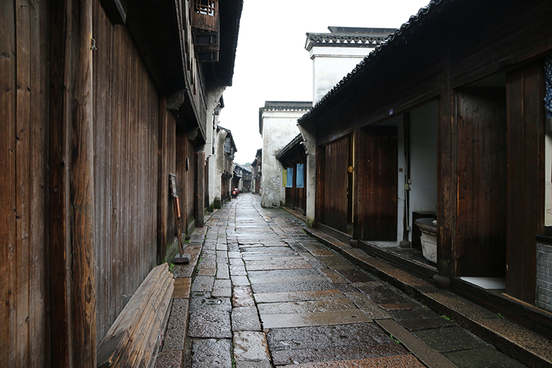 新中式江南水乡山村古镇风景仿古建筑民宿酒店装饰画高清素材图库 第3张