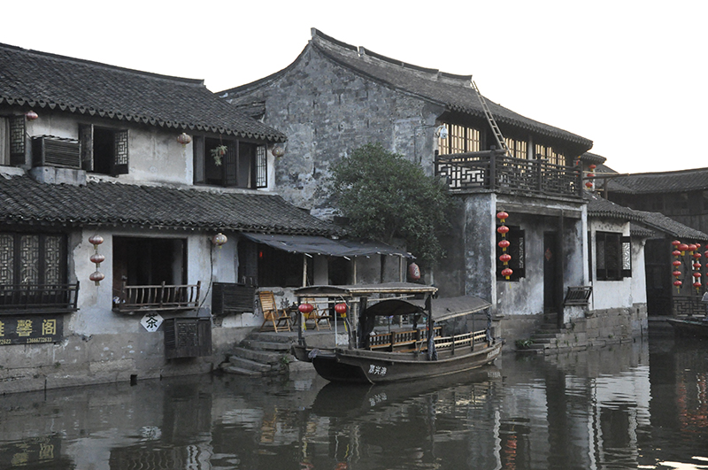 新中式江南水乡山村古镇风景仿古建筑民宿酒店装饰画高清素材图库 第5张