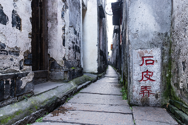 新中式江南水乡山村古镇风景仿古建筑民宿酒店装饰画高清素材图库 第6张