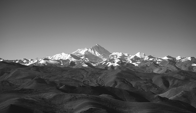 现代中式北欧风黑白灰工业风极简雪山山峰装饰画画芯高清素材图库 第19张