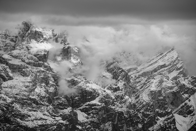 现代中式北欧风黑白灰工业风极简雪山山峰装饰画画芯高清素材图库 第23张